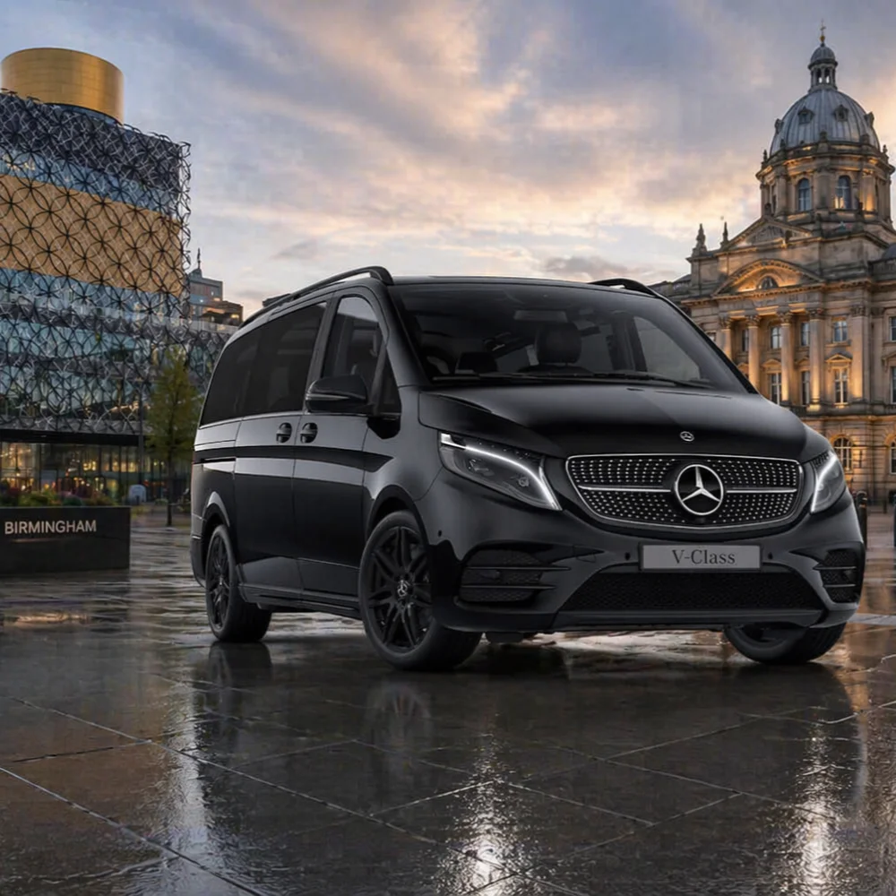 Mercedes V-Class chauffeur car in Birmingham